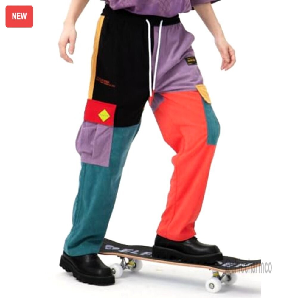 Corduroy Cargo Jogger Pants with Multi-Pockets, Adjustable Drawstring Waist - Picture 2 of 6